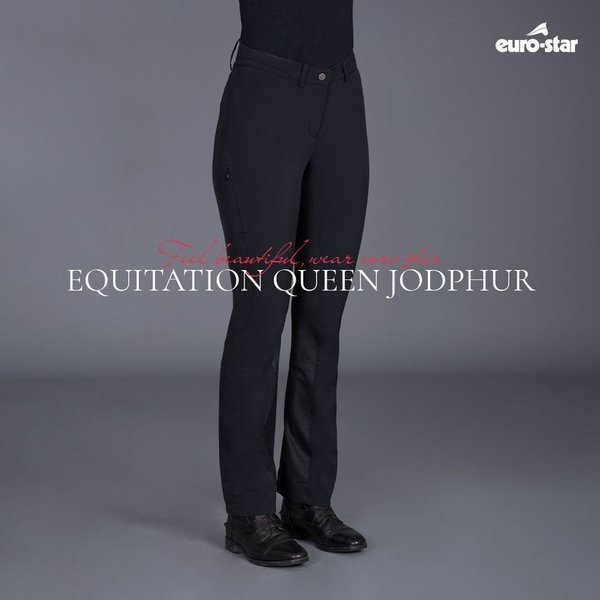 Jodphurhose Queen  von  euro-star mit Vollbesatz schwarz